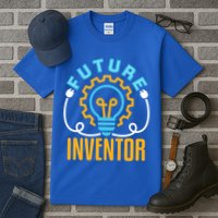 Future Inventor Inventing Innovator Creator Lightbulb Meaningful Gift Tall T-Shirt