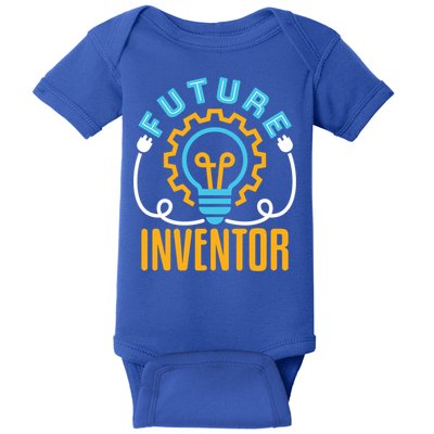 Future Inventor Inventing Innovator Creator Lightbulb Meaningful Gift Baby Bodysuit
