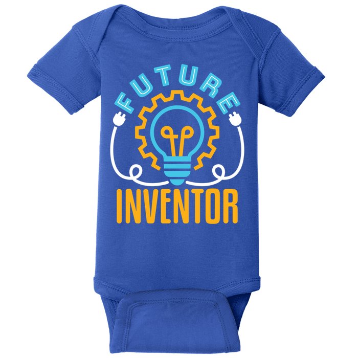 Future Inventor Inventing Innovator Creator Lightbulb Meaningful Gift Baby Bodysuit