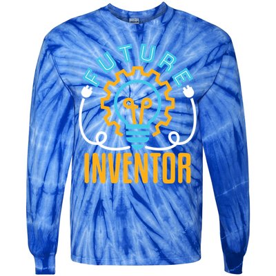 Future Inventor Inventing Innovator Creator Lightbulb Meaningful Gift Tie-Dye Long Sleeve Shirt