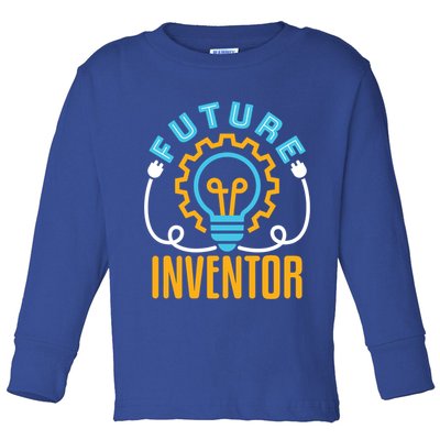Future Inventor Inventing Innovator Creator Lightbulb Meaningful Gift Toddler Long Sleeve Shirt