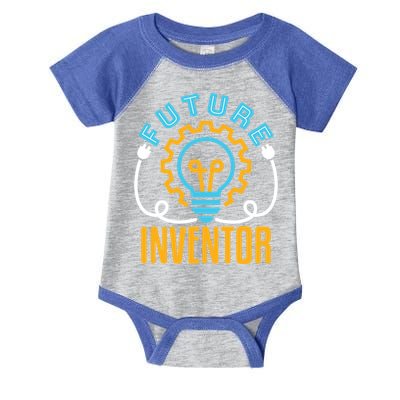 Future Inventor Inventing Innovator Creator Lightbulb Meaningful Gift Infant Baby Jersey Bodysuit
