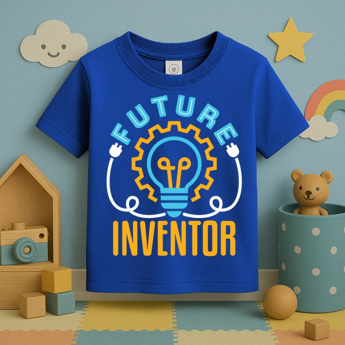 Future Inventor Inventing Innovator Creator Lightbulb Meaningful Gift Toddler T-Shirt