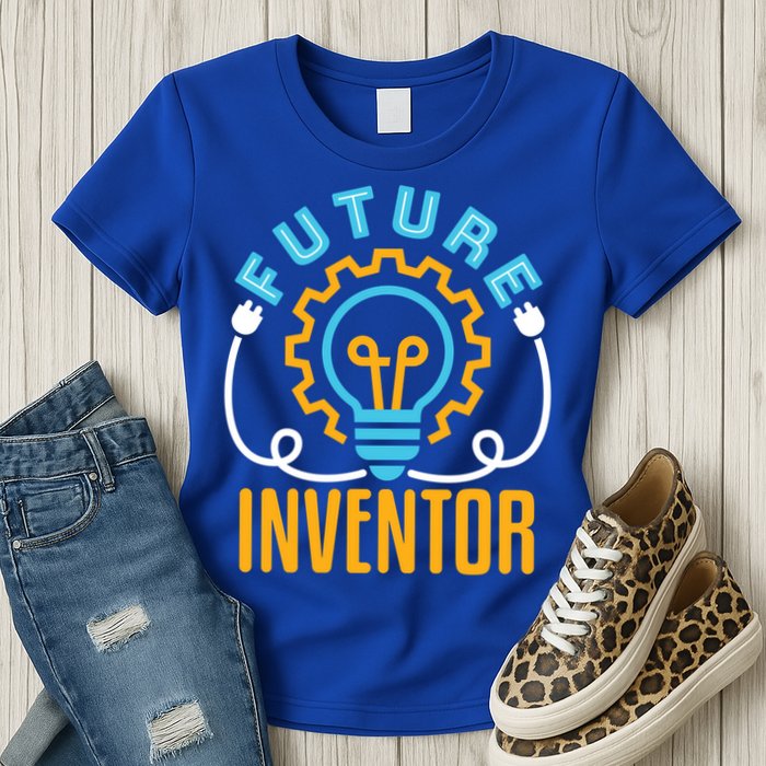 Future Inventor Inventing Innovator Creator Lightbulb Meaningful Gift Womens T-Shirt