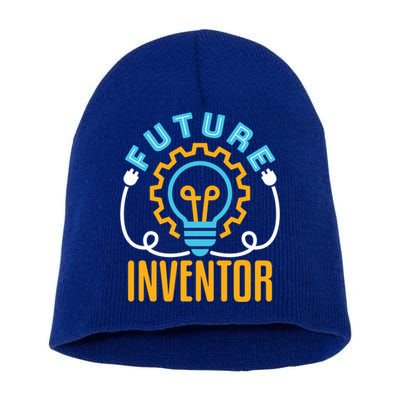 Future Inventor Inventing Innovator Creator Lightbulb Meaningful Gift Short Acrylic Beanie