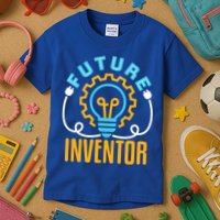 Future Inventor Inventing Innovator Creator Lightbulb Meaningful Gift Kids T-Shirt