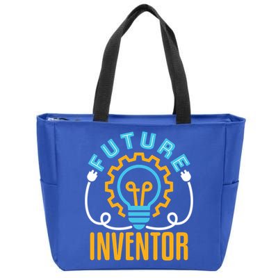 Future Inventor Inventing Innovator Creator Lightbulb Meaningful Gift Zip Tote Bag