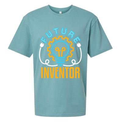 Future Inventor Inventing Innovator Creator Lightbulb Meaningful Gift Sueded Cloud Jersey T-Shirt