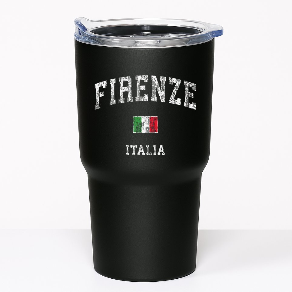 Firenze Italia Italy Vintage Athletic Sports Tumbler