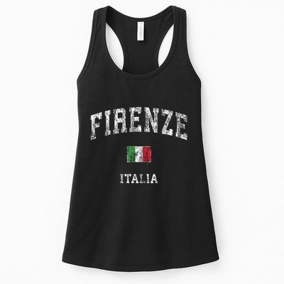 Firenze Italia Italy Vintage Athletic Sports Womens Tank Top