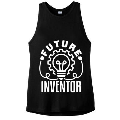Future Inventor Inventing Innovator Creator Lightbulb Great Gift Ladies PosiCharge Tri-Blend Wicking Tank