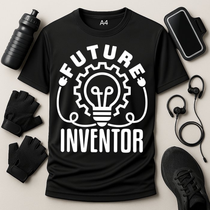 Future Inventor Inventing Innovator Creator Lightbulb Great Gift Performance Shirt