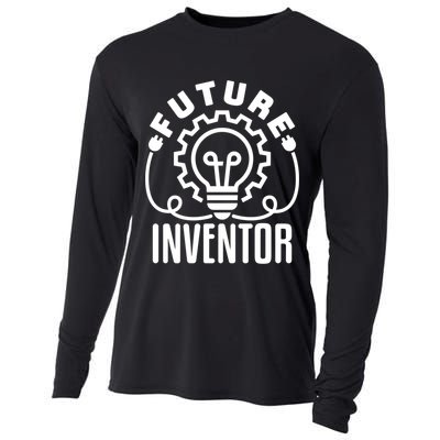 Future Inventor Inventing Innovator Creator Lightbulb Great Gift Cooling Performance Long Sleeve Crew