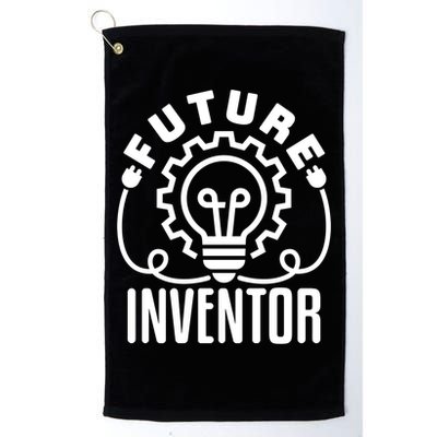 Future Inventor Inventing Innovator Creator Lightbulb Great Gift Golf Towel
