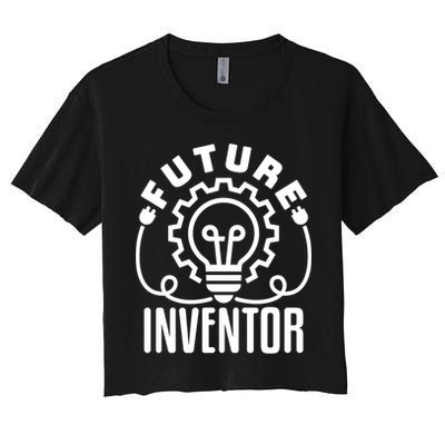 Future Inventor Inventing Innovator Creator Lightbulb Great Gift Crop Top