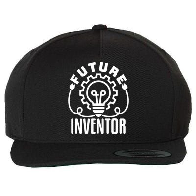 Future Inventor Inventing Innovator Creator Lightbulb Great Gift Wool Snapback Cap