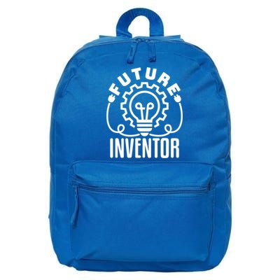 Future Inventor Inventing Innovator Creator Lightbulb Great Gift 16 in Basic Backpack