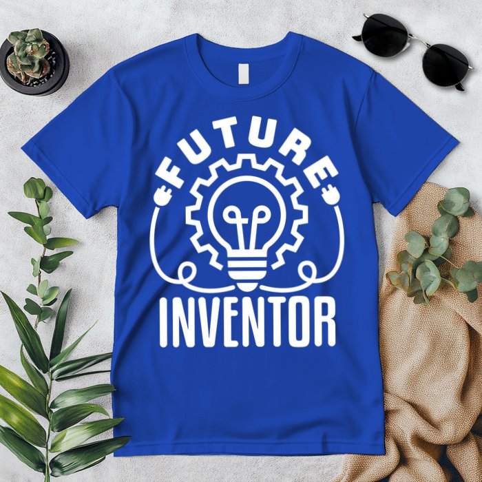 Future Inventor Inventing Innovator Creator Lightbulb Great Gift Premium T-Shirt