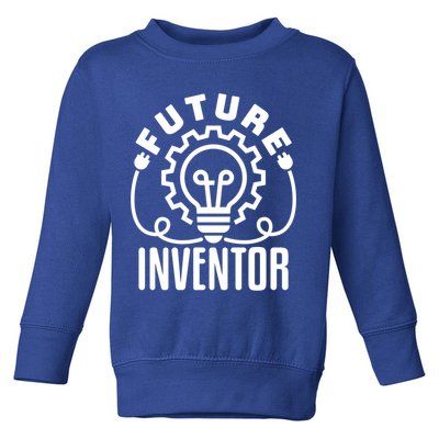 Future Inventor Inventing Innovator Creator Lightbulb Great Gift Toddler Sweatshirt