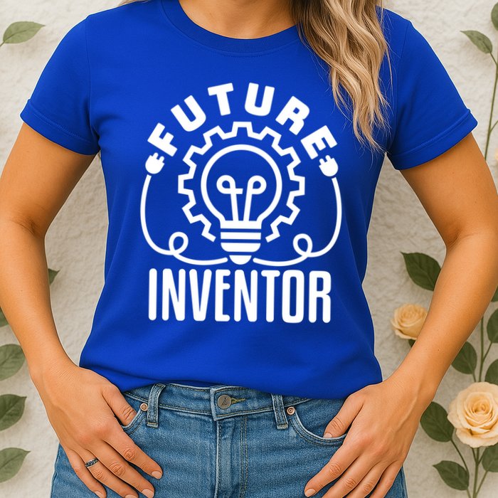 Future Inventor Inventing Innovator Creator Lightbulb Great Gift Womens T-Shirt