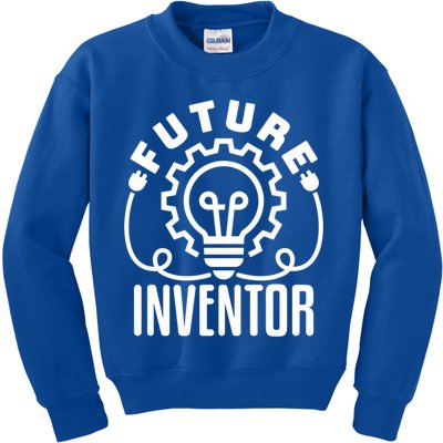 Future Inventor Inventing Innovator Creator Lightbulb Great Gift Kids Sweatshirt