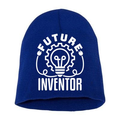 Future Inventor Inventing Innovator Creator Lightbulb Great Gift Short Acrylic Beanie