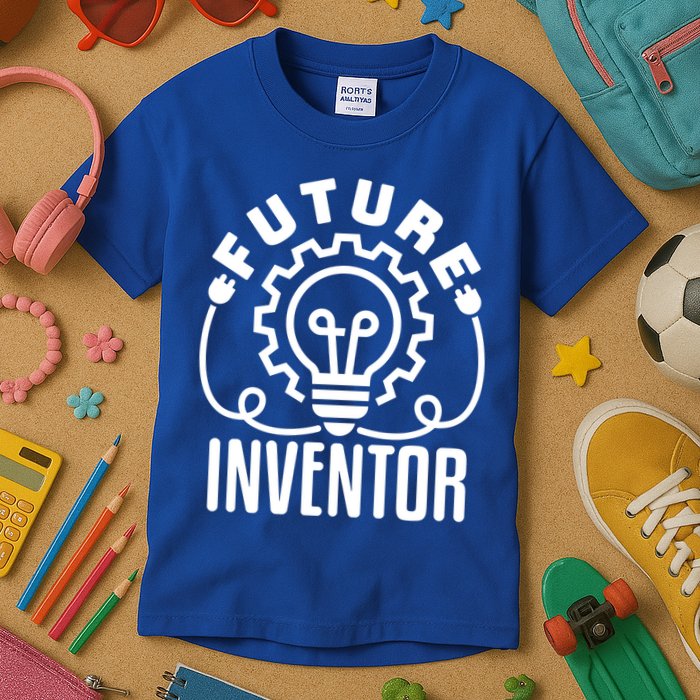 Future Inventor Inventing Innovator Creator Lightbulb Great Gift Kids T-Shirt