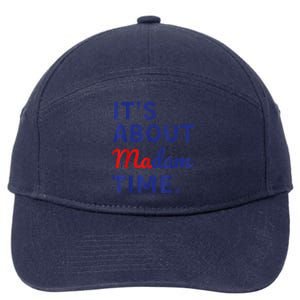 Funny ItS Is About Madam Time 7-Panel Snapback Hat