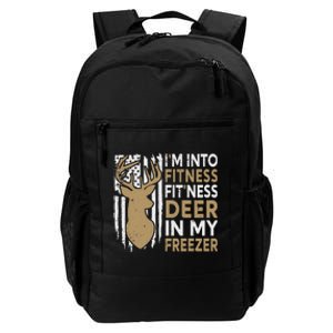 Funny I'm Into Fitness Fit'Ness Deer In My Freezer Deer Daily Commute Backpack