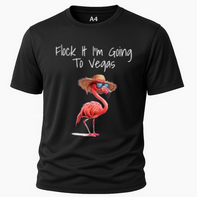 Flock It IM Going To Vegas Saying Funny Vacation Flamingo Performance Shirt