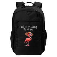 Flock It IM Going To Vegas Saying Funny Vacation Flamingo Backpack