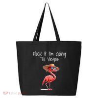 Flock It IM Going To Vegas Saying Funny Vacation Flamingo 25L Jumbo Tote