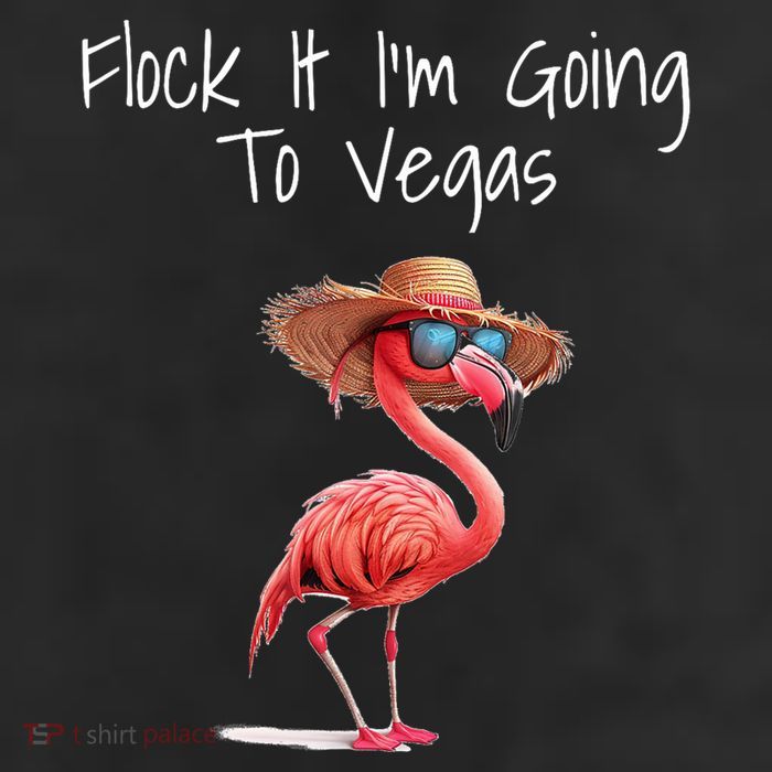 Flock It IM Going To Vegas Saying Funny Vacation Flamingo 25L Jumbo Tote