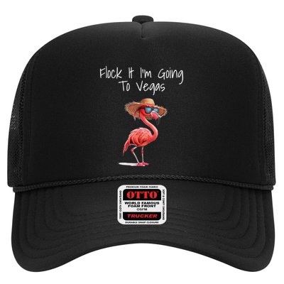 Flock It IM Going To Vegas Saying Funny Vacation Flamingo Trucker Hat
