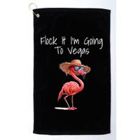 Flock It IM Going To Vegas Saying Funny Vacation Flamingo Golf Towel