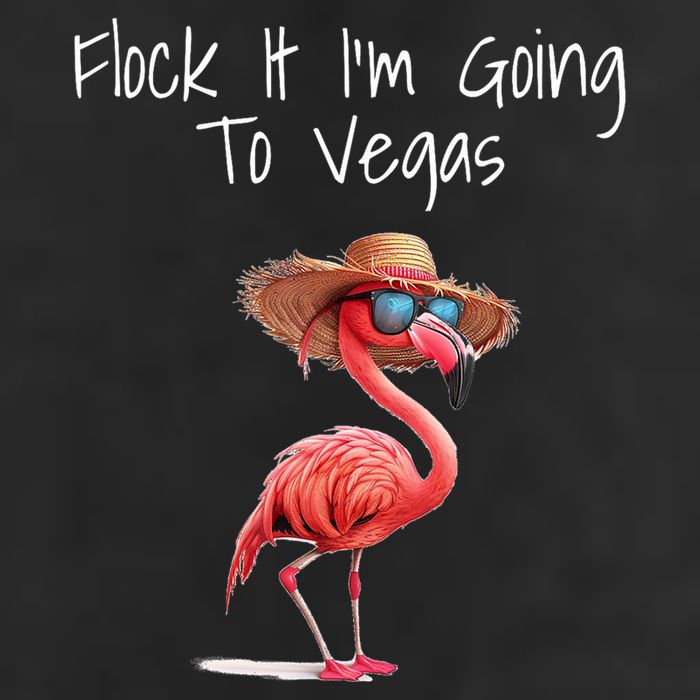 Flock It IM Going To Vegas Saying Funny Vacation Flamingo Golf Towel