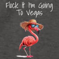 Flock It IM Going To Vegas Saying Funny Vacation Flamingo Vector Backpack