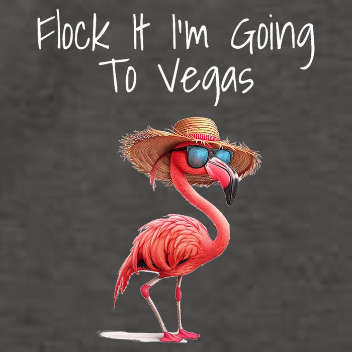 Flock It IM Going To Vegas Saying Funny Vacation Flamingo Vector Backpack