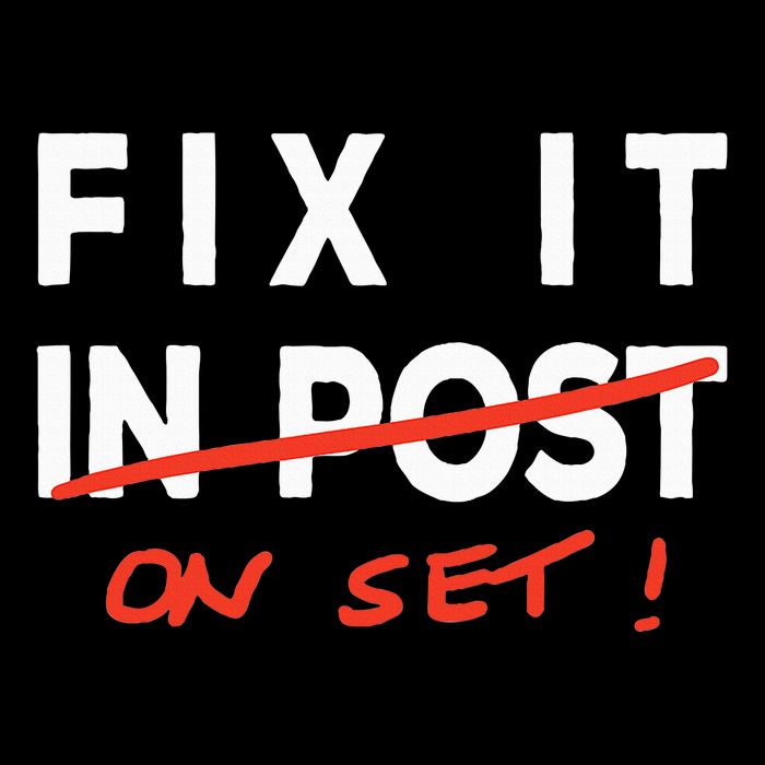 Fix It In Post Fix It On Set Funny Film Tv Crew Editor Vfx 16 in Basic Backpack