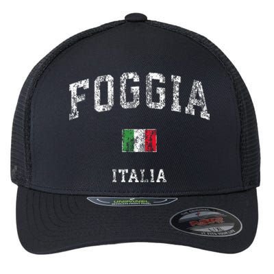 Foggia Italia Italy Vintage Athletic Sports Design Flexfit Unipanel Trucker Cap