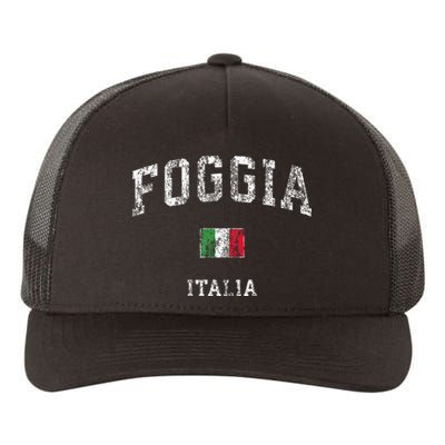 Foggia Italia Italy Vintage Athletic Sports Design Yupoong Adult 5-Panel Trucker Hat