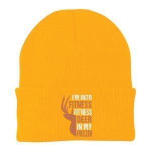 Funny IM Into Fitness FitNess Deer In My Freezer Knit Cap Winter Beanie