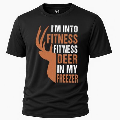 Funny IM Into Fitness FitNess Deer In My Freezer Performance Shirt