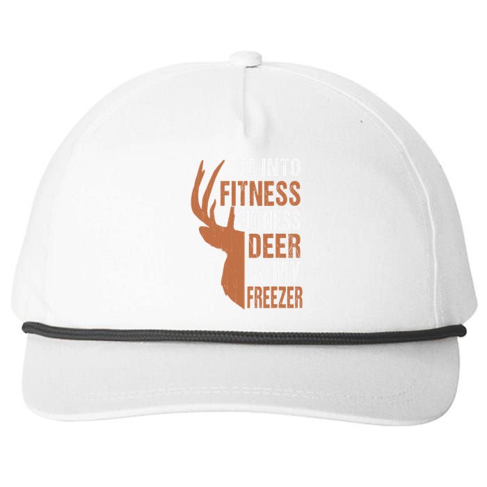 Funny IM Into Fitness FitNess Deer In My Freezer Snapback Five-Panel Rope Hat