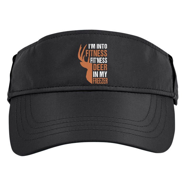 Funny IM Into Fitness FitNess Deer In My Freezer Adult Drive Performance Visor