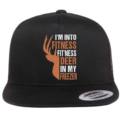 Funny IM Into Fitness FitNess Deer In My Freezer Flatbill Hat