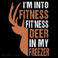 Funny IM Into Fitness FitNess Deer In My Freezer Baby Bodysuit