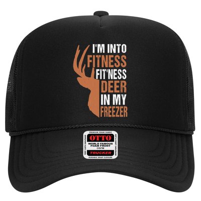 Funny IM Into Fitness FitNess Deer In My Freezer Trucker Hat