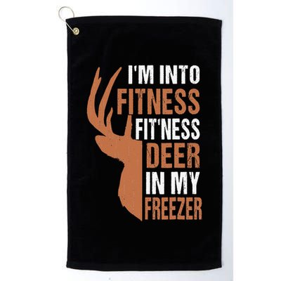 Funny IM Into Fitness FitNess Deer In My Freezer Golf Towel