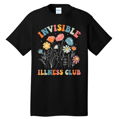 Flower Invisible Illness Club Chronic Illness Awareness Tall T-Shirt